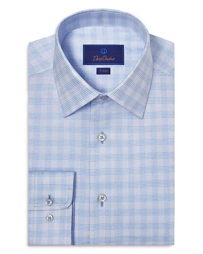 Trim Fit Twill Check Dress Shirt