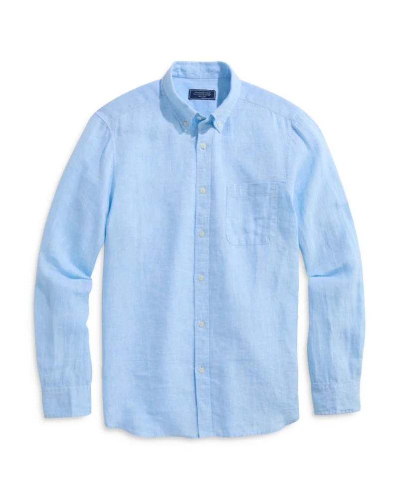 Surfside Regular Fit Button Down Linen Shirt