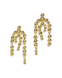 Asterales Cubic Zirconia Chandelier Earrings in 14K Gold Plated