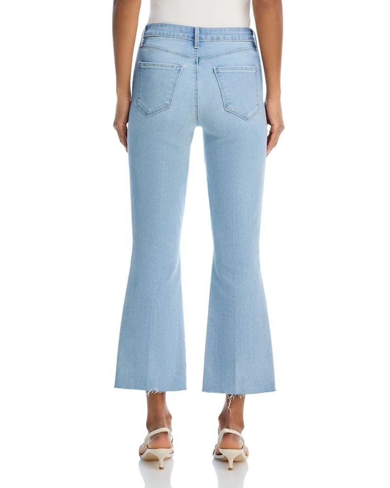 Kendra High Rise Cropped Flare Jeans Dorian