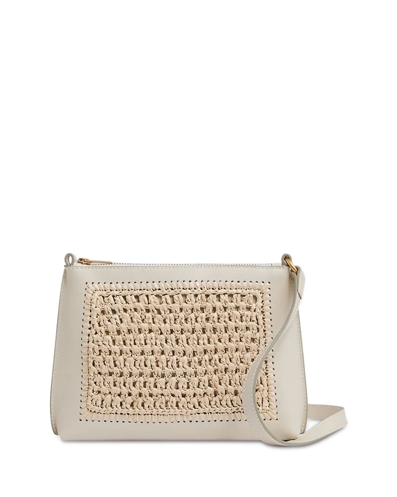 Bernice Raffia Leather Bag