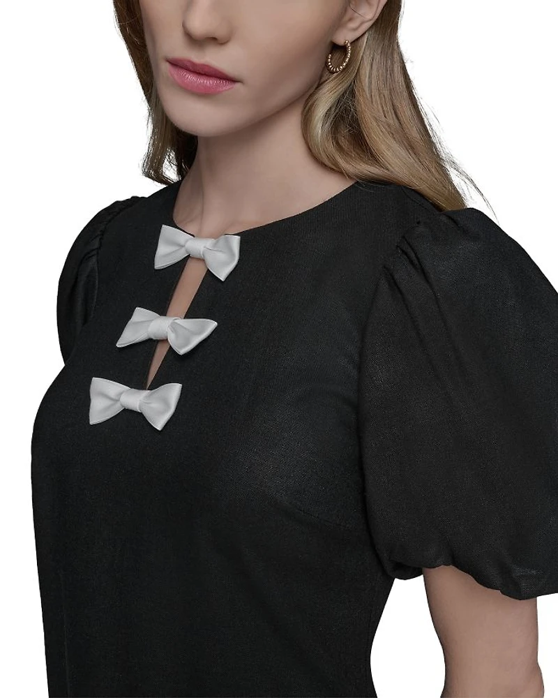 Bow Trim Dress