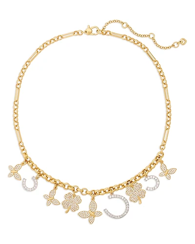 kate spade new york Lucky Charm Statement Necklace, 16