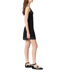 Short Eyelet Knit Dress