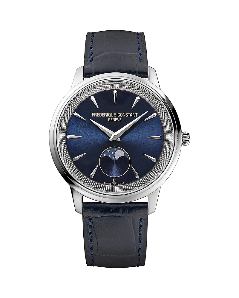 Frederique Constant Moneta Moonphase Watch, 37mm
