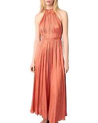 Pleated Maxi Dress