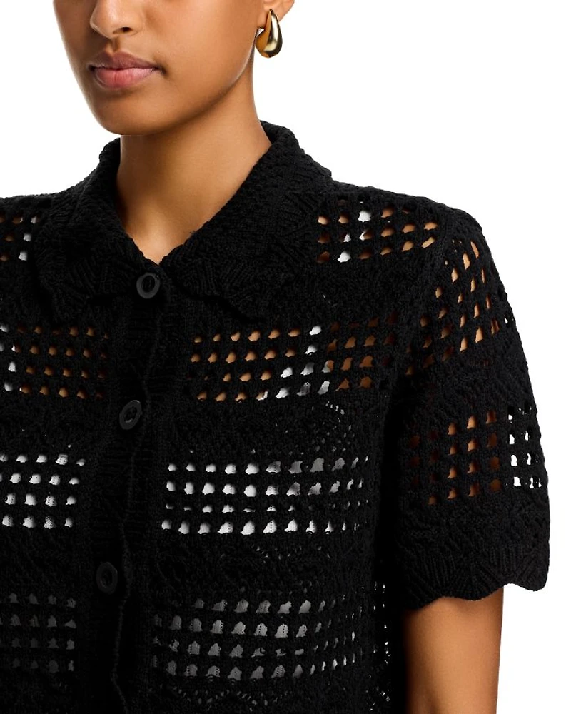 Crochet Knit Shirt