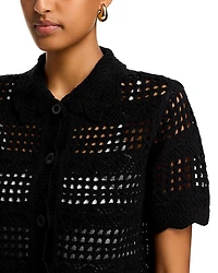 Crochet Knit Shirt