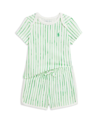 Boys' Striped Cotton Jersey Tee & Short Set - Baby