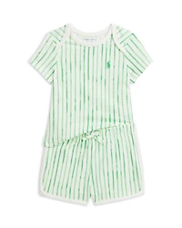 Boys' Striped Cotton Jersey Tee & Short Set - Baby