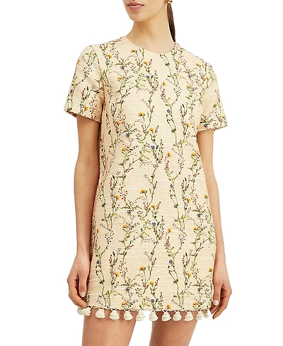 La DoubleJ Mini Embroidered Swing Dress