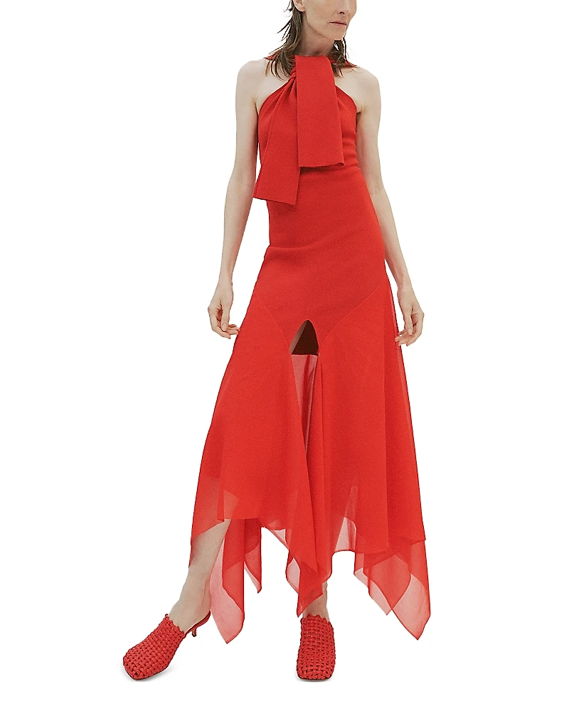 A. w.a. k.e. Mode Handkerchief Hem Dress