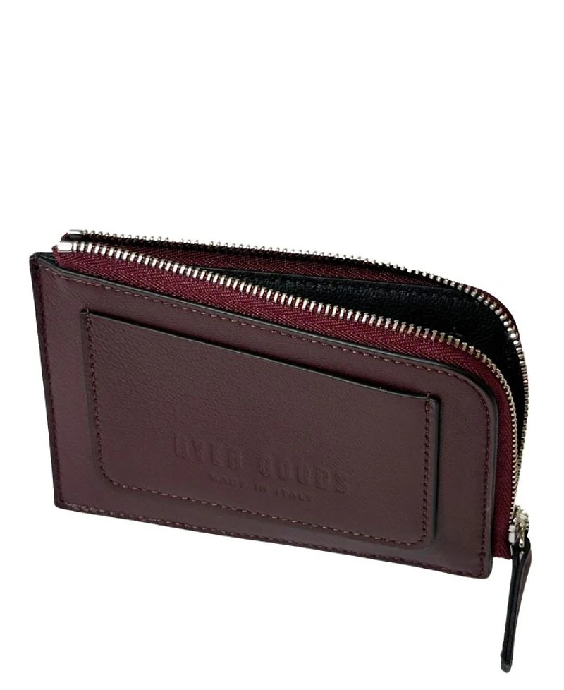 Italian Leather Piccolo Zip-Around Card Wallet