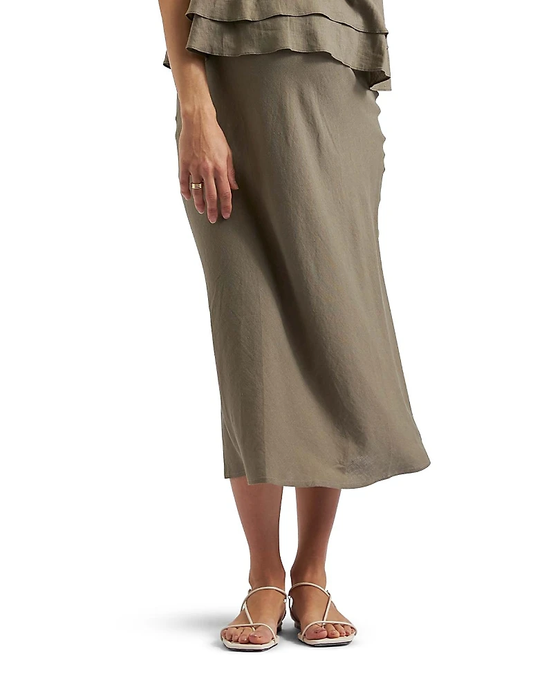 Ripe Maternity Debbie Linen Skirt
