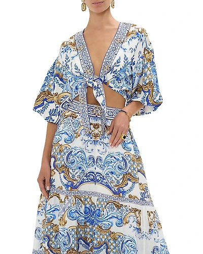 Camilla Tie Front Top