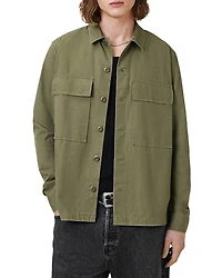 Allsaints Service Style Relaxed Fit Ripstop Shirt