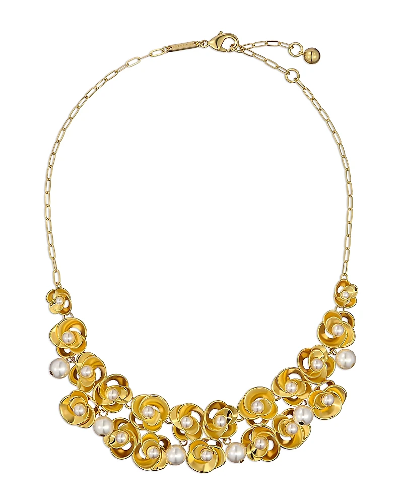 Ted Baker Floressa Imitation Pearl Flower Necklace, 17.72