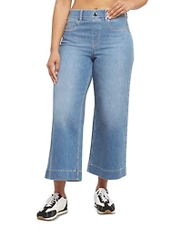 Spanx Cropped Wide Leg Jeans