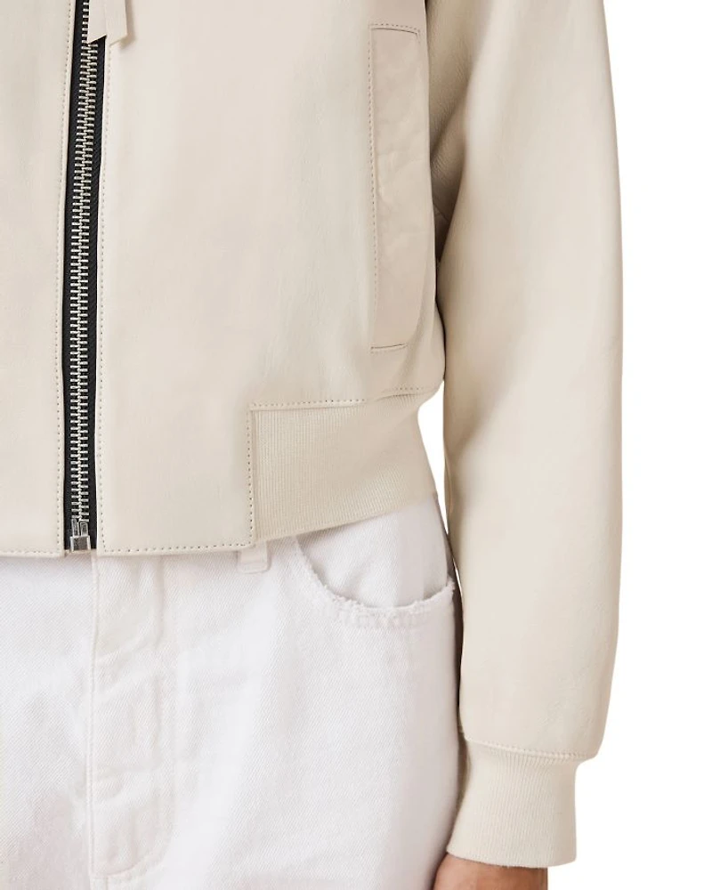 Orten Leather Bomber Jacket