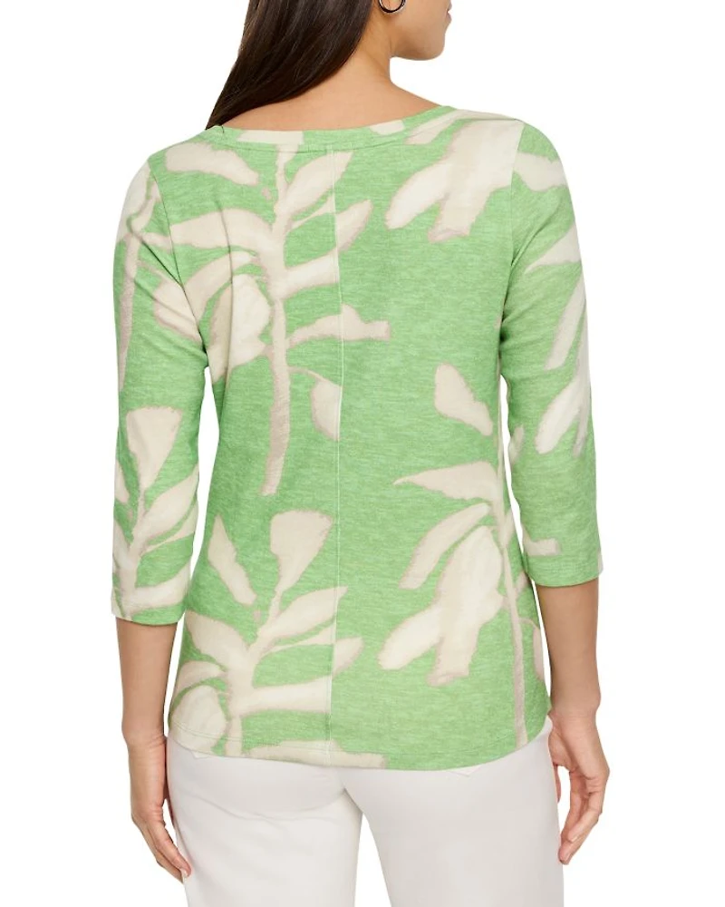 Shadow Fern Boat Neck Top