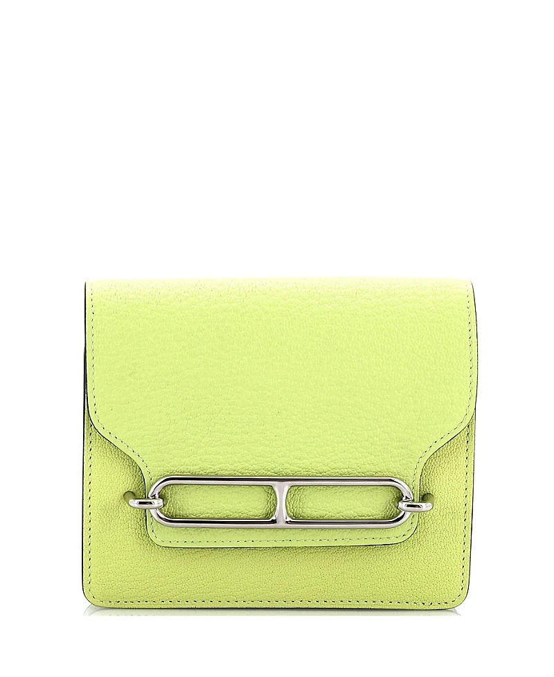 Pre-Owned HERMES Roulis Slim Wallet Chevre Mysore