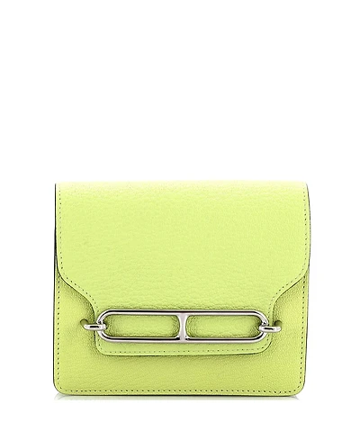 Pre-Owned HERMES Roulis Slim Wallet Chevre Mysore