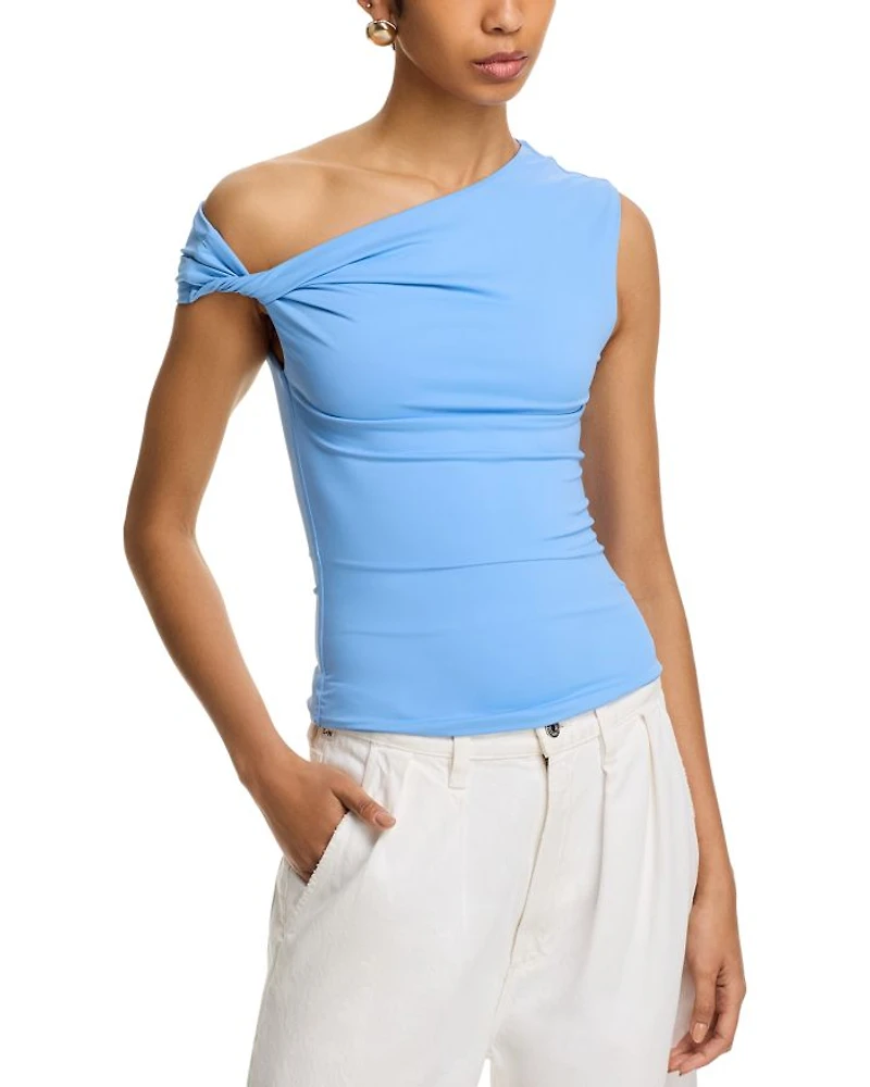 Fraise Twisted Shoulder Top