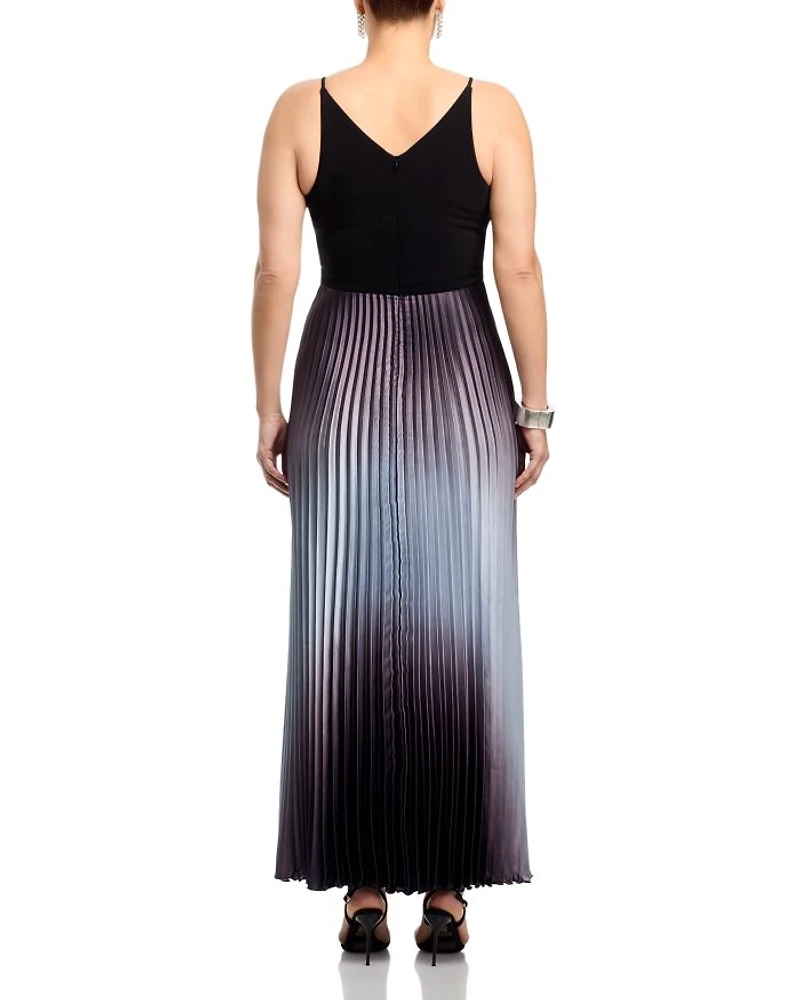 Pleated Shimmer Gown - Exclusive