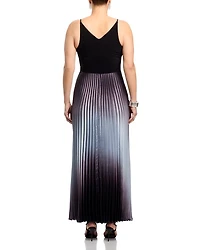 Pleated Shimmer Gown - Exclusive