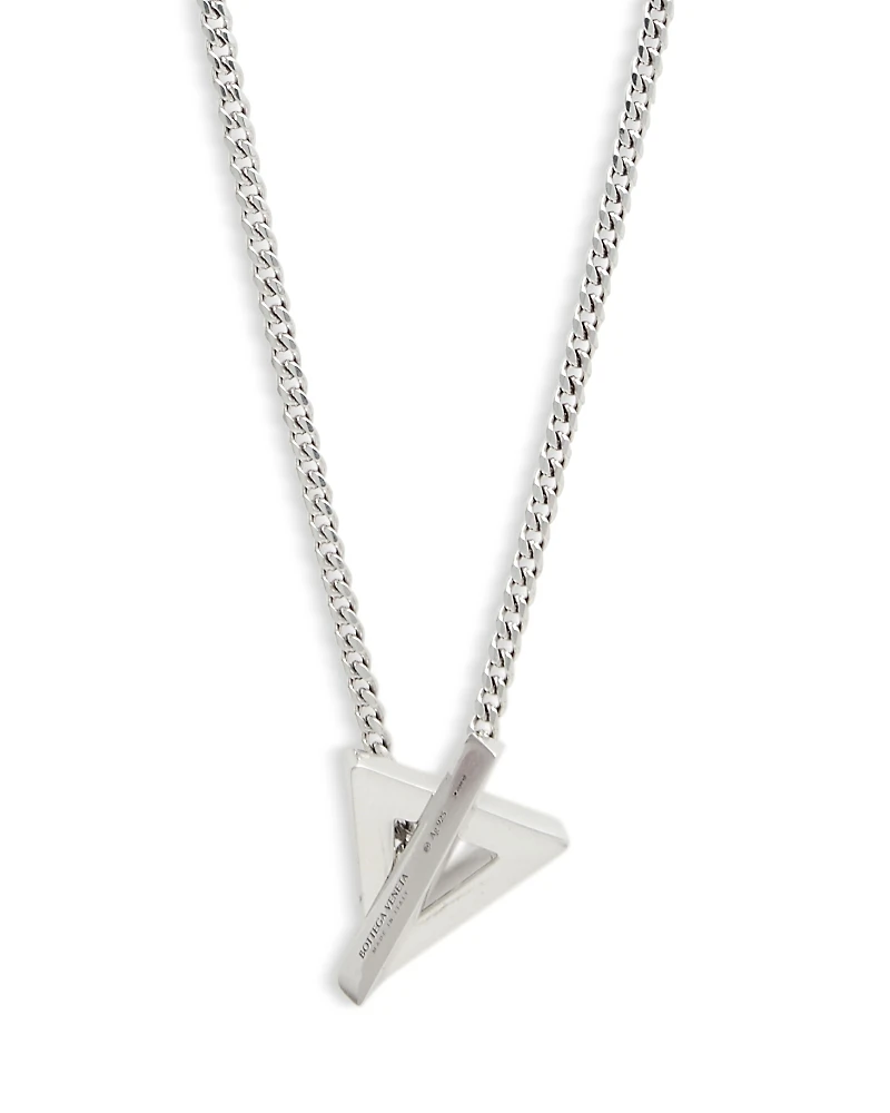 Bottega Veneta Triangle Necklace, 22.5