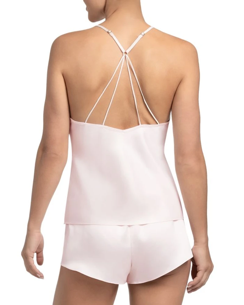 Stretch Matte Satin Camisole & Shorts Set
