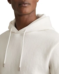 Arelo Regular Fit Ribbed Hoodie
