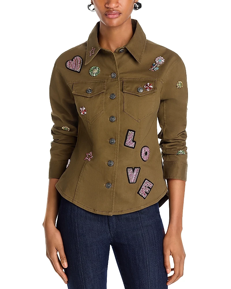 Cinq a Sept Ditsy Love Scrunched Canyon Jacket