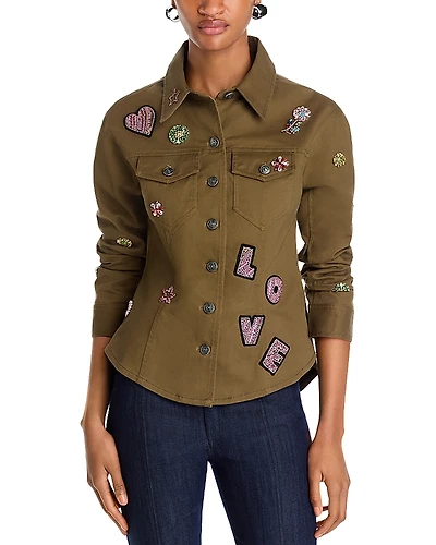 Cinq a Sept Ditsy Love Scrunched Canyon Jacket