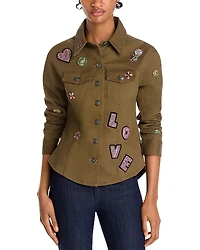 Cinq a Sept Ditsy Love Scrunched Canyon Jacket