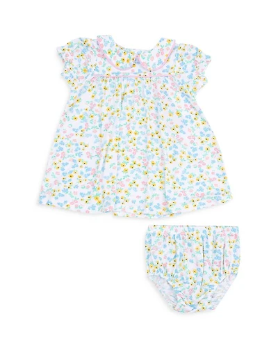 Girls' Caroline's Calico Classic Puff Sleeved Baby Doll Dress