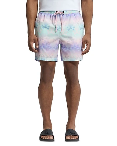 Forster Bunny Printed 5.75" Swim Trunks