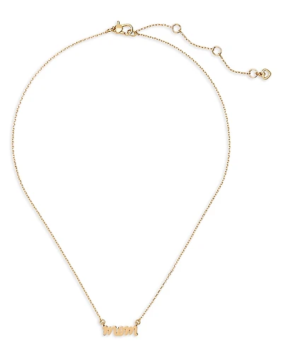 kate spade new york Love You, Mom Pendant Necklace, 16-19