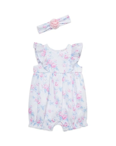 Girls' Roses Romper & Headband Set - Baby