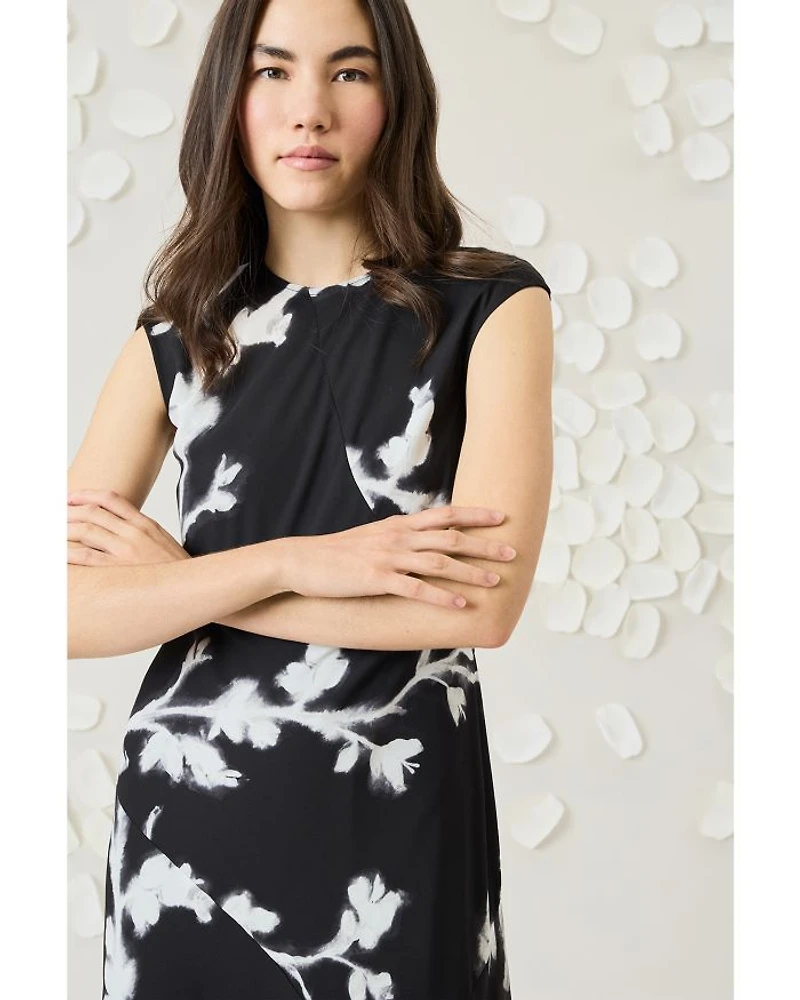 Illuminated Floral High Low Dress
