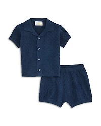 Bloomie's Baby Boys' Textured Sweater Knit Top & Shorts Set, Baby - Exclusive