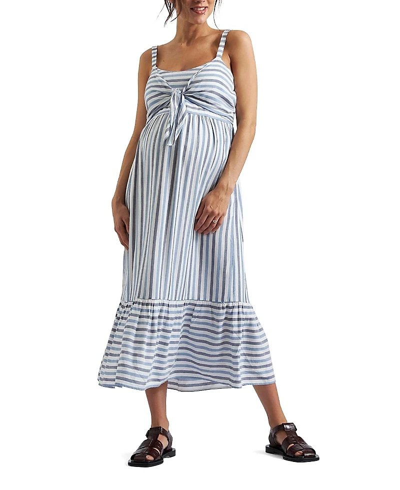 Ripe Maternity Lana Tie Front Dress