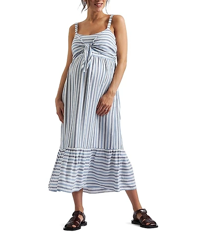 Ripe Maternity Lana Tie Front Dress