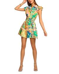 Garden Marceline Belted Mini Dress
