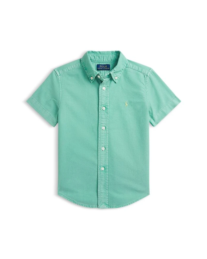 Boys' Cotton Oxford Short Sleeve Shirt - Little Kid