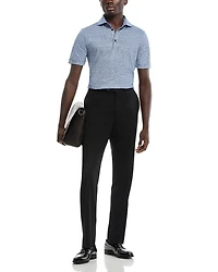 Wool & Linen Mélange Jersey Polo