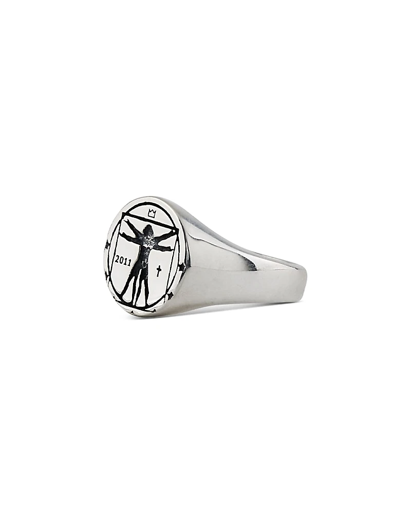 Serge DeNimes Sterling Silver Vitruvian Ring