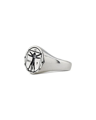 Serge DeNimes Sterling Silver Vitruvian Ring