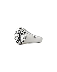 Serge DeNimes Sterling Silver Vitruvian Ring