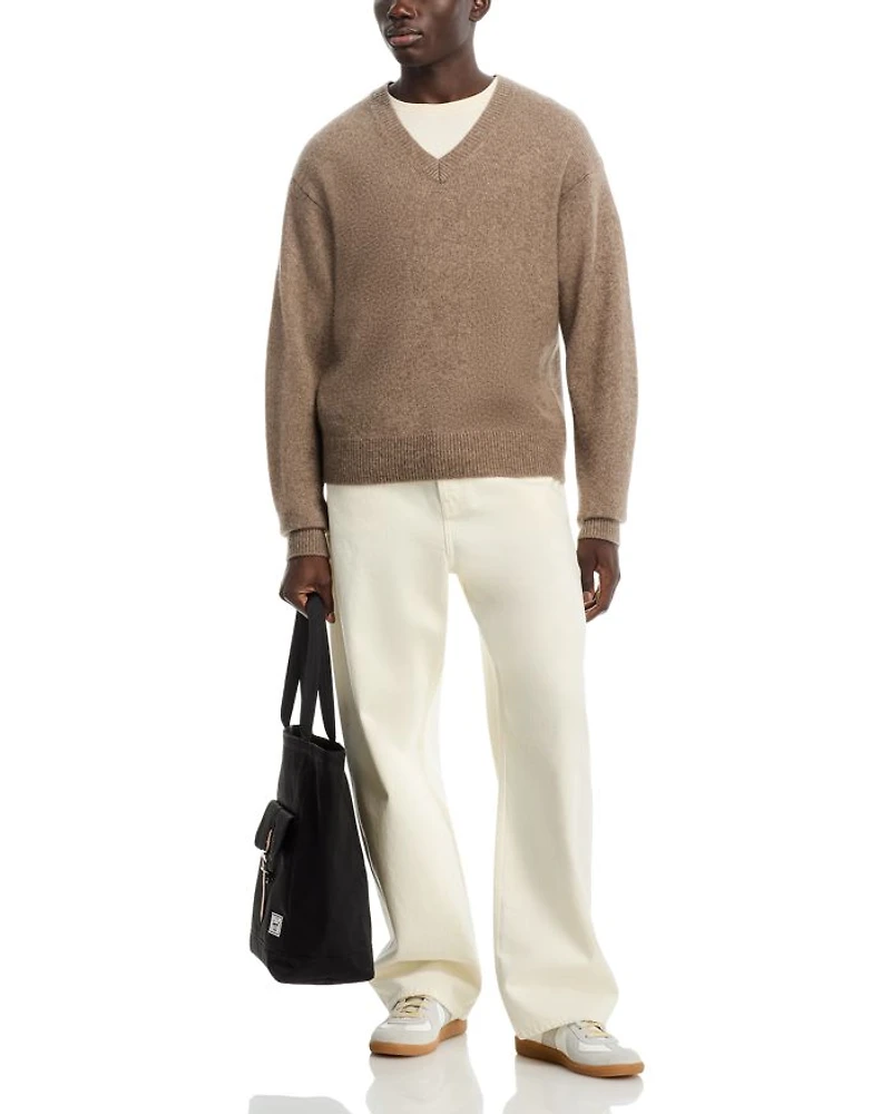 Baggy Fit Jeans Off White Grind